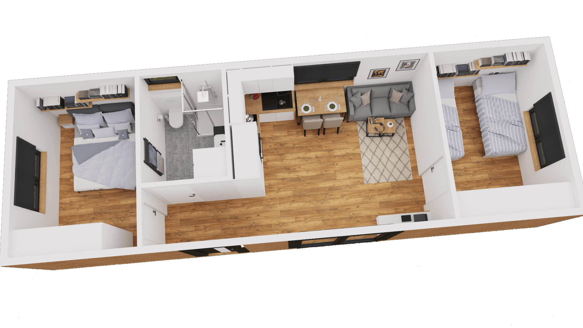 Mobilny Domek całoroczny Toronto 48 m²