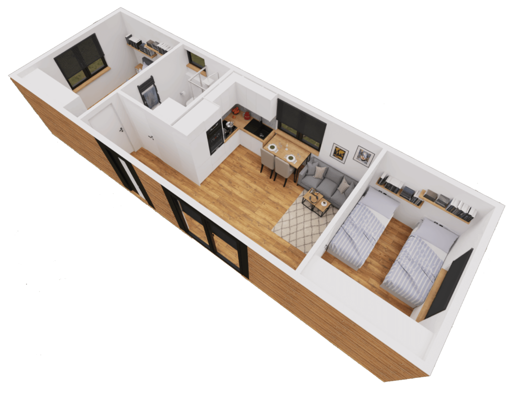 Mobilny Domek całoroczny Toronto 48 m²