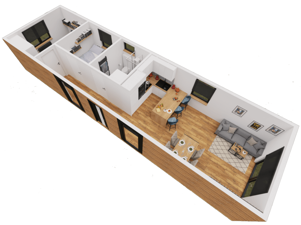 Mobilny Domek całoroczny Panama 56 m²