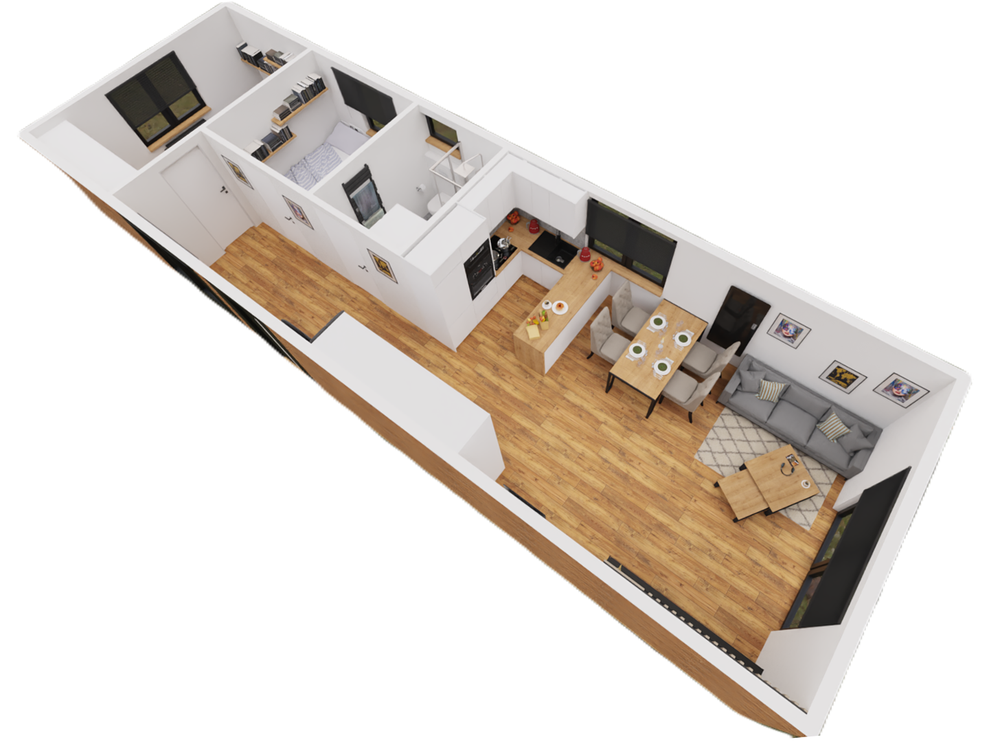 Mobilny Domek całoroczny Tokyo 65 m²
