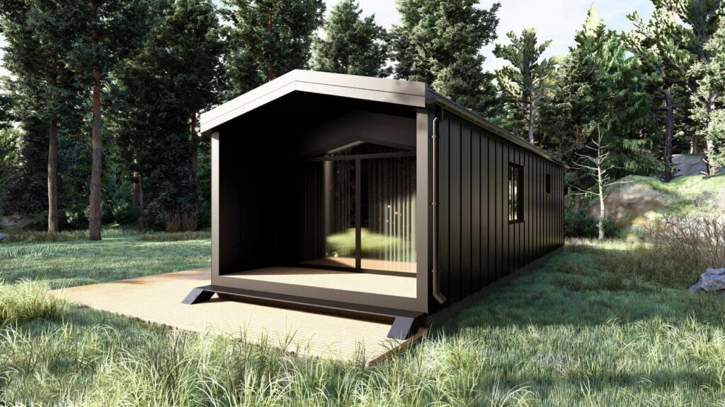 Mobilny Domek całoroczny Monaco 48 m² z tarasem